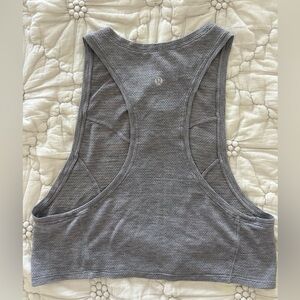 Lululemon Gray Racerback crop top Tank Top